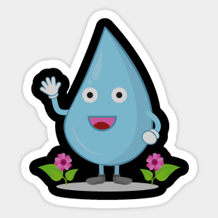 Water Droplets Sticker